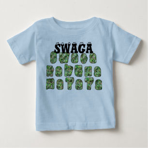 Camiseta Para Bebê Vintage Tight Swaga Hakuna Matata Criança T-Shirt