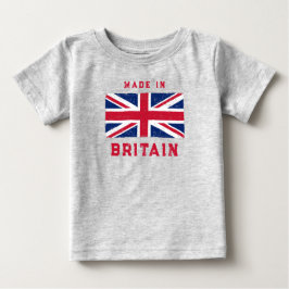 Camiseta Para Bebê Vintage Union Jack