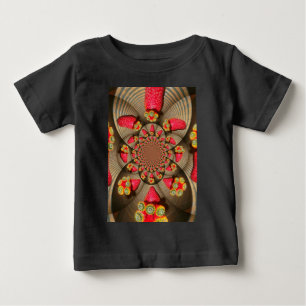 Camiseta Para Bebê VINTAGEM DE STRAWBERRY VERMELHA E AMARELO.jpg
