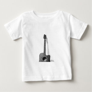 Camiseta Para Bebê Violão Clássico