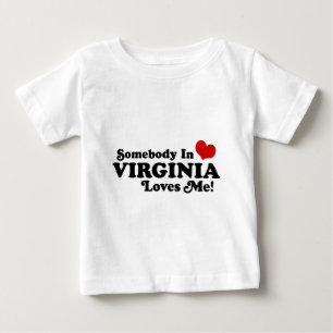 Camiseta Para Bebê Virgínia