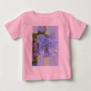 Camiseta Para Bebê Virginia Bluebells Criança de flor selvagem T-Shir