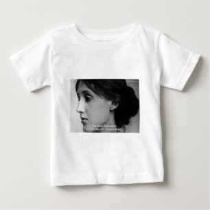 Camiseta Para Bebê Virginia Woolf "Encontrar Paz", dons de citação 