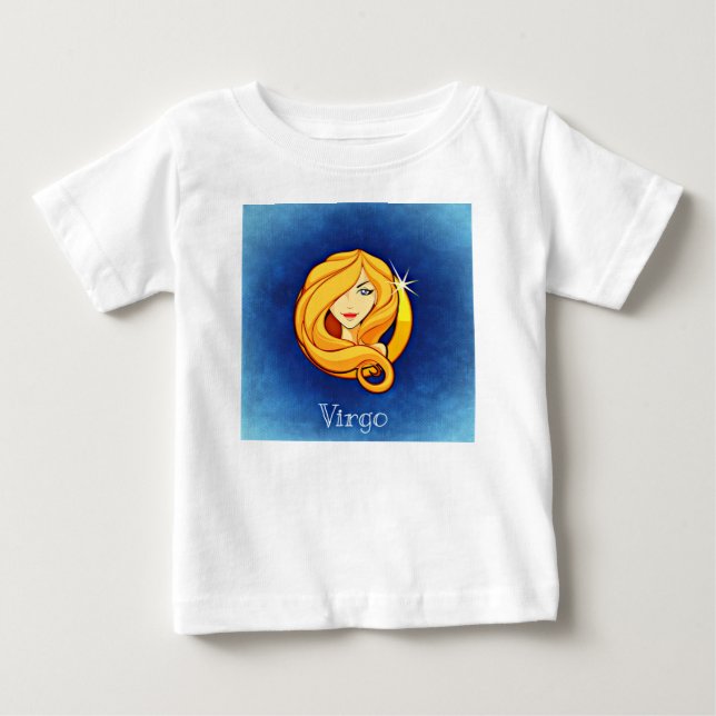 Camiseta Para Bebê Virgo, Virgin (Frente)