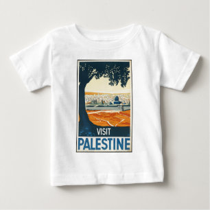Camiseta Para Bebê Visita Palestina
