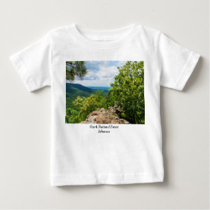 Camiseta Para Bebê Vista de Cliff Nacional da Floresta Ozark