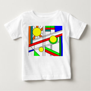 Camiseta Para Bebê Vista Moderna de Vidro Estreito
