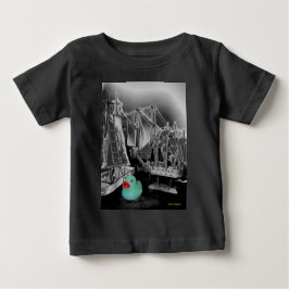Camiseta Para Bebê visto do bebê "Abaixo pela praia"