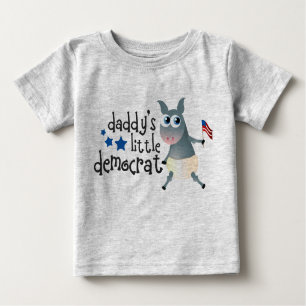 Camiseta Para Bebê Visto pai Democrata Pequeno
