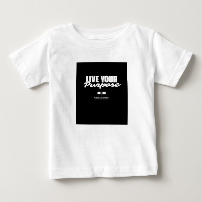 Camiseta Para Bebê Viva seu propósito (Frente)