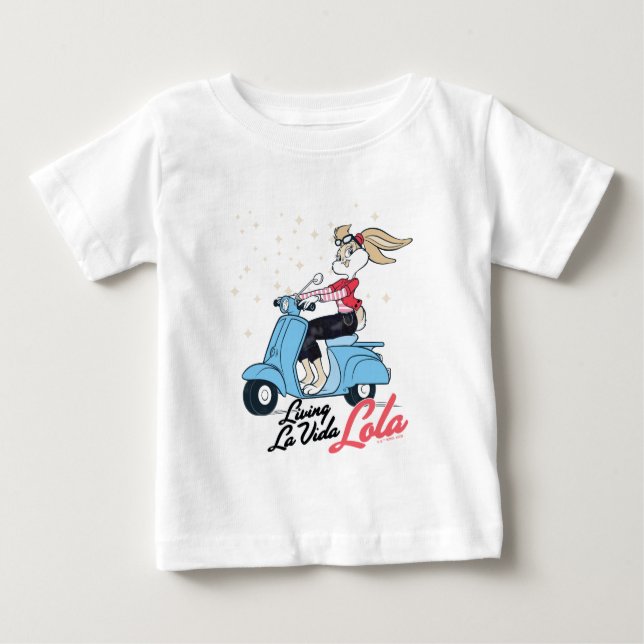 Camiseta Para Bebê Vivendo o Patinete La Vida Lola Graphic (Frente)