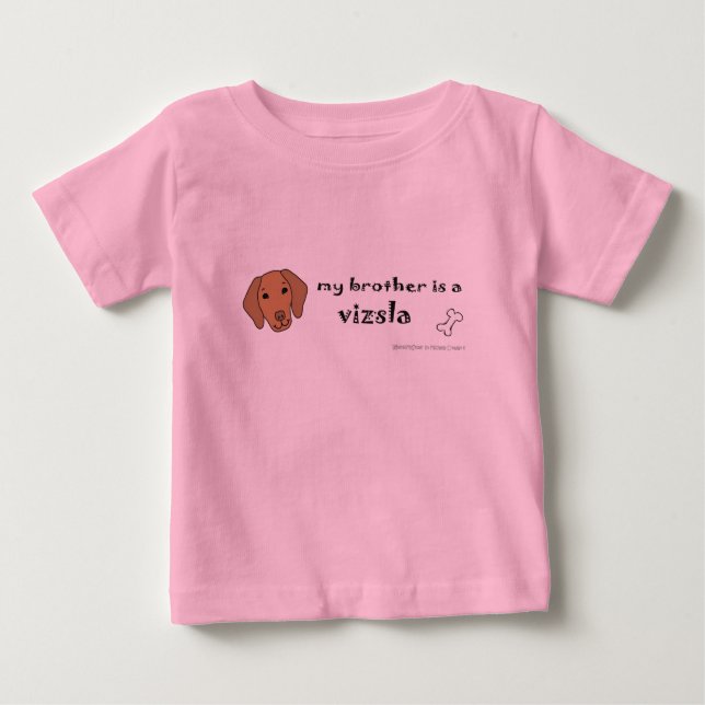 Camiseta Para Bebê VizslaBrother (Frente)