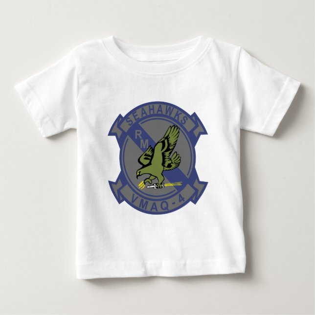 Camiseta Para Bebê VMAQ-4 Seahwks (Frente)