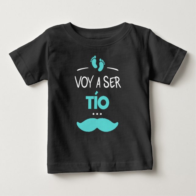 Camiseta Para Bebê Voar uma função tio (Frente)