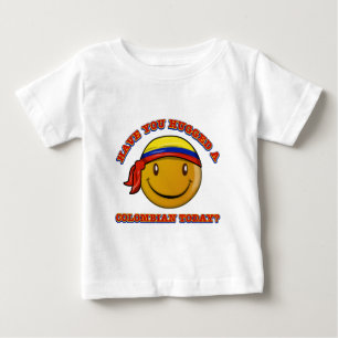 Camiseta Para Bebê Você abraçou um colombiano hoje?