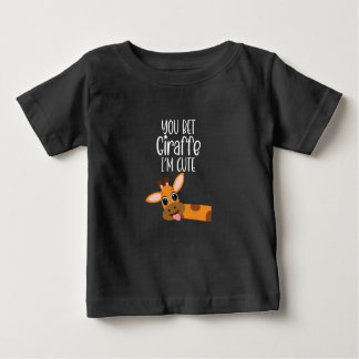 Camiseta Para Bebê Você apostar Girafa Eu sou um bebê bonito Bebê Cri