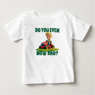 Camiseta Para Bebê "Você Até Mow Bro?" T-shirt e biquíni