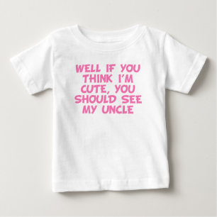 Camiseta Para Bebê Você Deveria Ver Meu Tio
