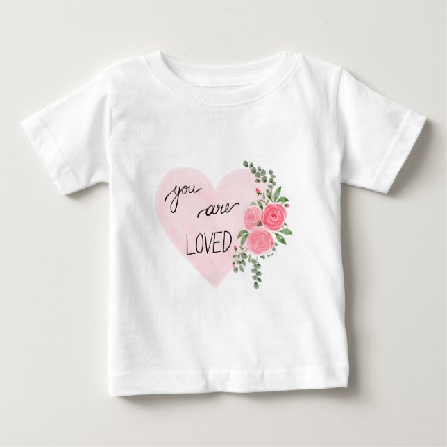 Camiseta Para Bebê Você É Amado (Frente)