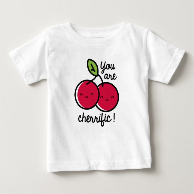 Camiseta Para Bebê Você É Cherrific (Frente)