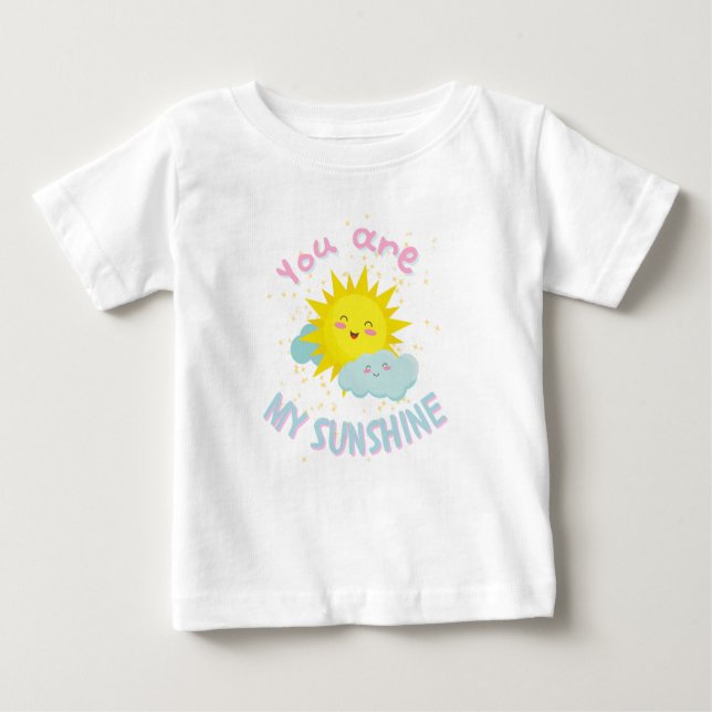 Camiseta Para Bebê Você É Meu Sol (Frente)