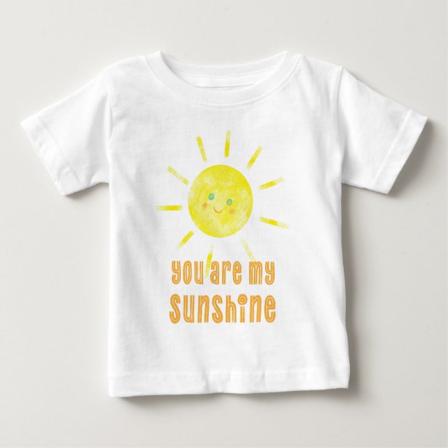 Camiseta Para Bebê Você É Meu Sol (Frente)
