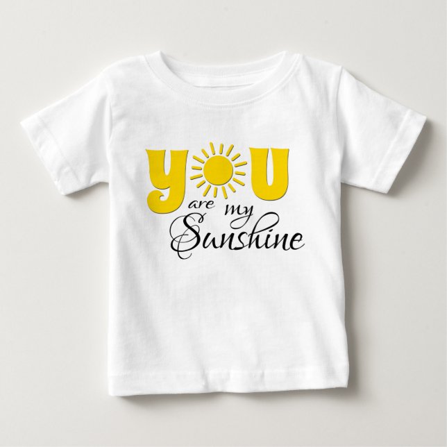Camiseta Para Bebê Você é meu sol (Frente)
