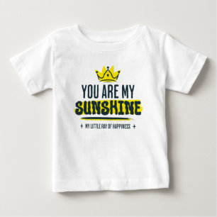 Camiseta Para Bebê Você É Meu Sol Cute Citação Inspiradora