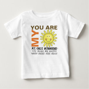 Camiseta Para Bebê Você é minha luz do sol