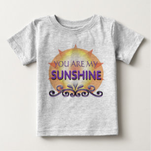 Camiseta Para Bebê Você é minha luz do sol para o bebê