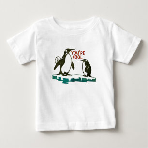 Camiseta Para Bebê Você é o Legal Pinguins Art T