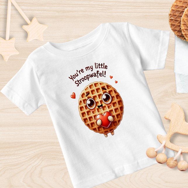 Camiseta Para Bebê Você é o meu pequeno Stroopwafel (Criador carregado)