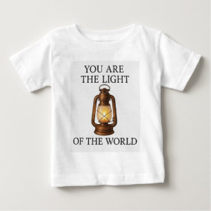 Camiseta Para Bebê Você é o T-Shirt Claro
