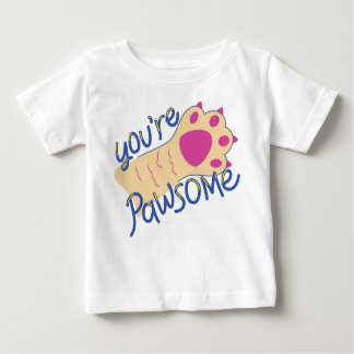 Camiseta Para Bebê Você É Pawsome: Pequena Edição Do Tail-Wagger