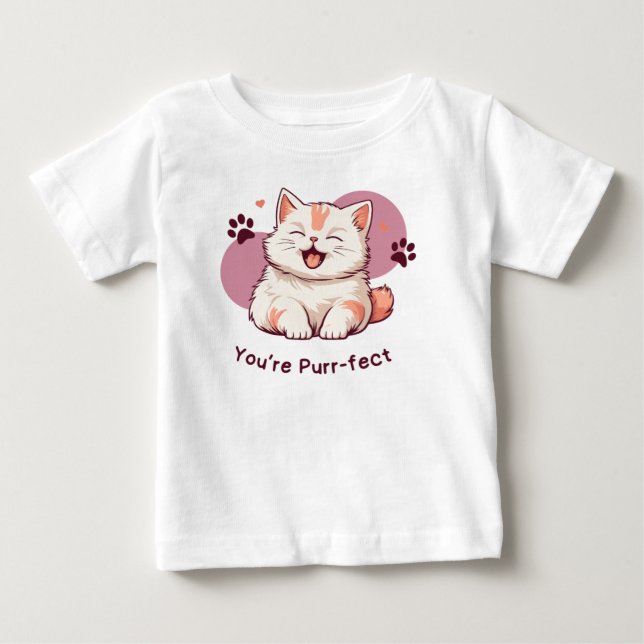 Camiseta Para Bebê Você é perfeita  (Frente)