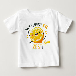 Camiseta Para Bebê Você é simplesmente o mais Zest" - Lemon Pun vibra