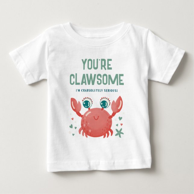 Camiseta Para Bebê Você é um Cartão de Dia de os namorados imperfeito (Frente)