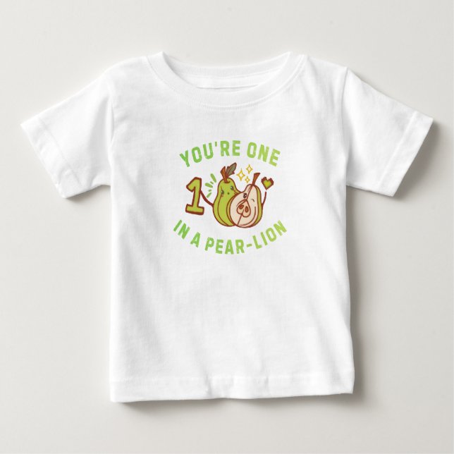 Camiseta Para Bebê Você é Um Em Uma Piada de Pêra-Leão (Frente)
