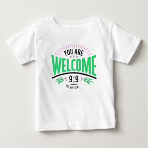 Camiseta Para Bebê você é uma camiseta de bebê bem-vinda