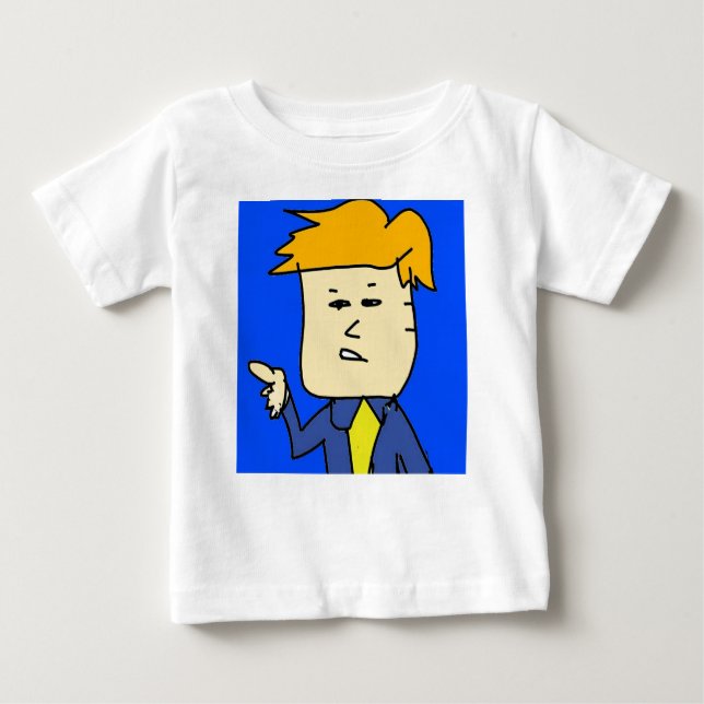 Camiseta Para Bebê você está demitido menino de desenho animado (Frente)