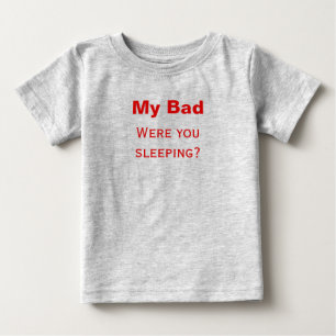 Camiseta Para Bebê Você estava dormindo? Romper para o bebê