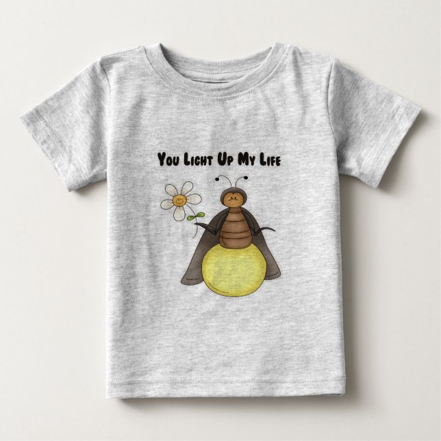 Camiseta Para Bebê Você ilumina acima minha vida (Frente)