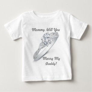 Camiseta Para Bebê Você Me Casado?