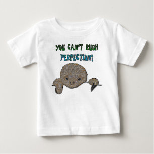 Camiseta Para Bebê Você não pode apressar a preguiça do bebê da