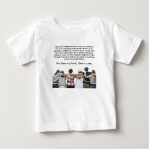 Camiseta Para Bebê Você Tem As Minhas Costas, Eu Tenho As Suas