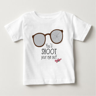 Camiseta Para Bebê Você vai atirar no seu olho!