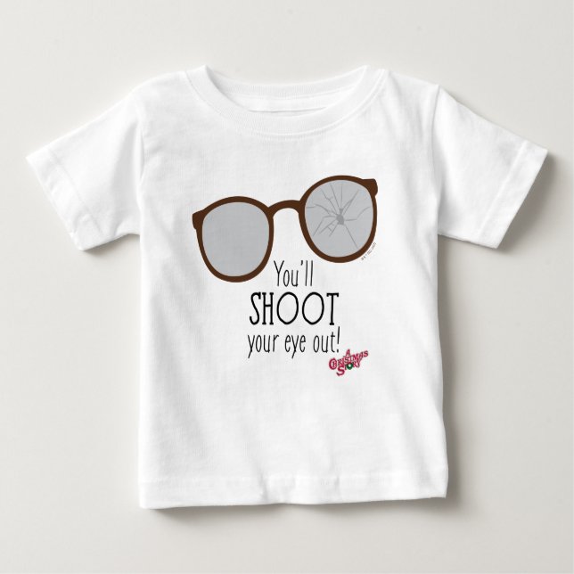 Camiseta Para Bebê Você vai atirar no seu olho! (Frente)