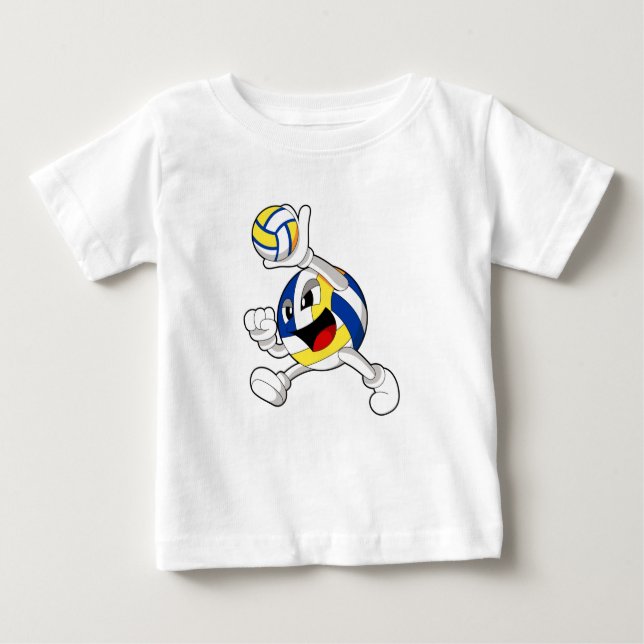 Camiseta Para Bebê Voleibol com voleibol (Frente)