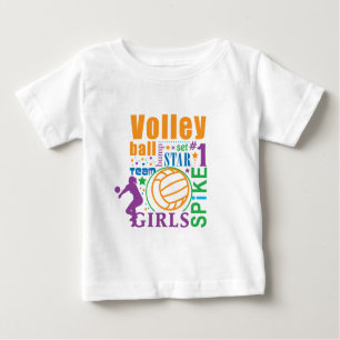 Camiseta Para Bebê Voleibol de Bourne