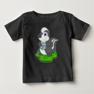 Camiseta Para Bebê Voleibol do Skunk